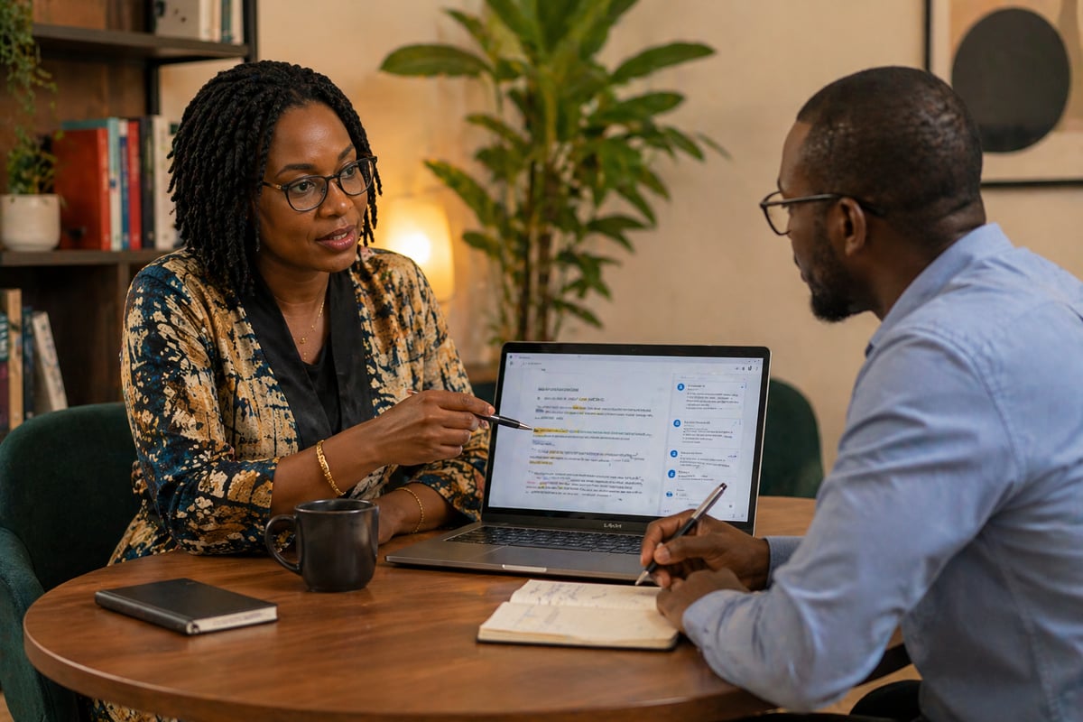 Coaching individuel formateur et apprenant sur un projet métier